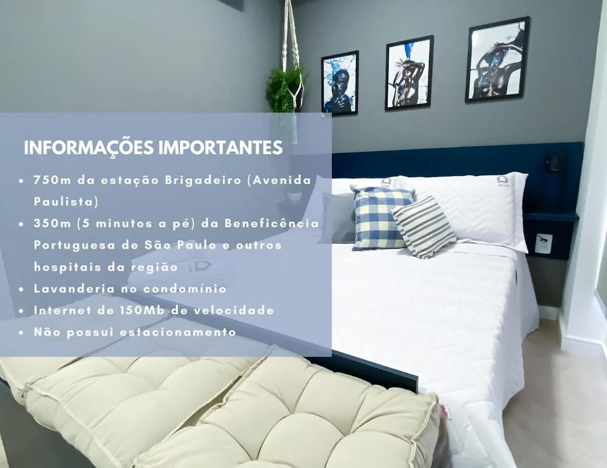 Blue Elegance 2 - Apartamento Aconchegante Na Bela Vista Sao Paulo 0*,